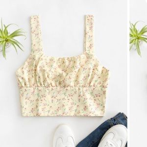 New zaful floral crop top